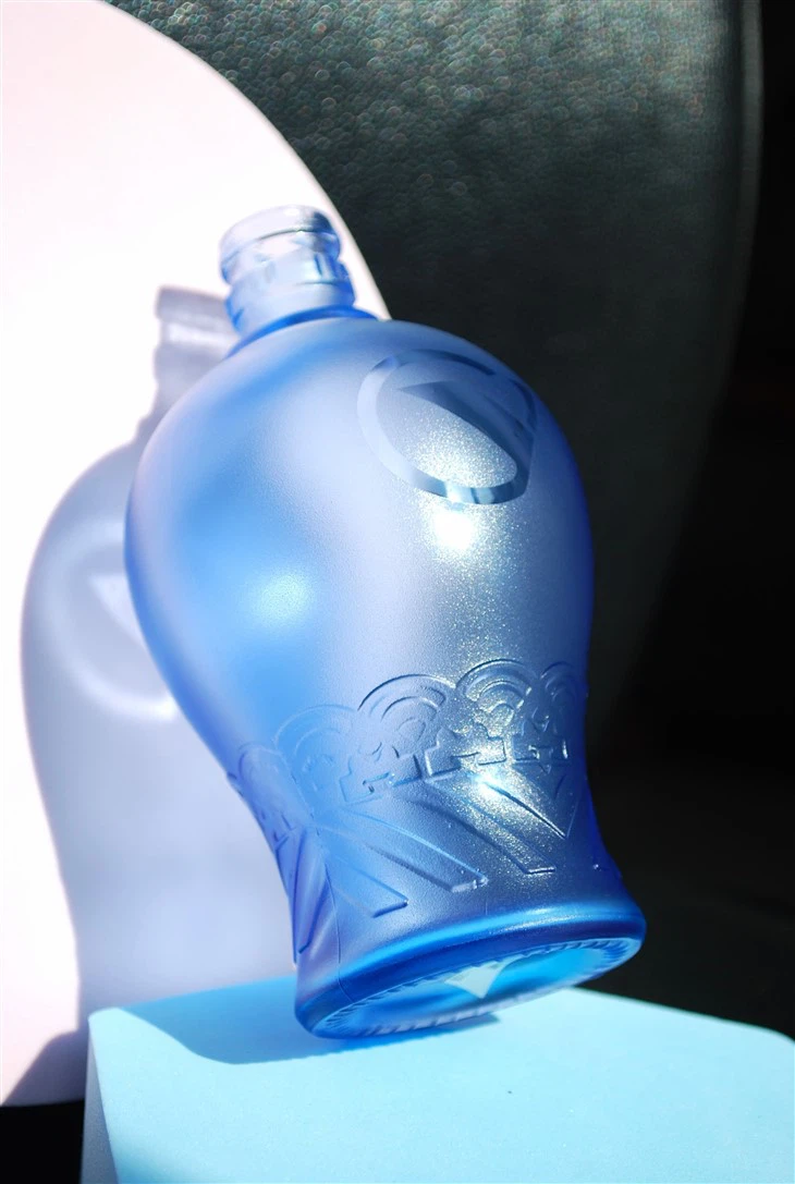 Oil Sand Glass Liquor Bottle